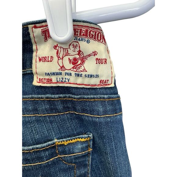 TRUE RELIGION Women's Jeans Lizzy Size 32 Made In USA Blue Denim - Picture 8 of 13